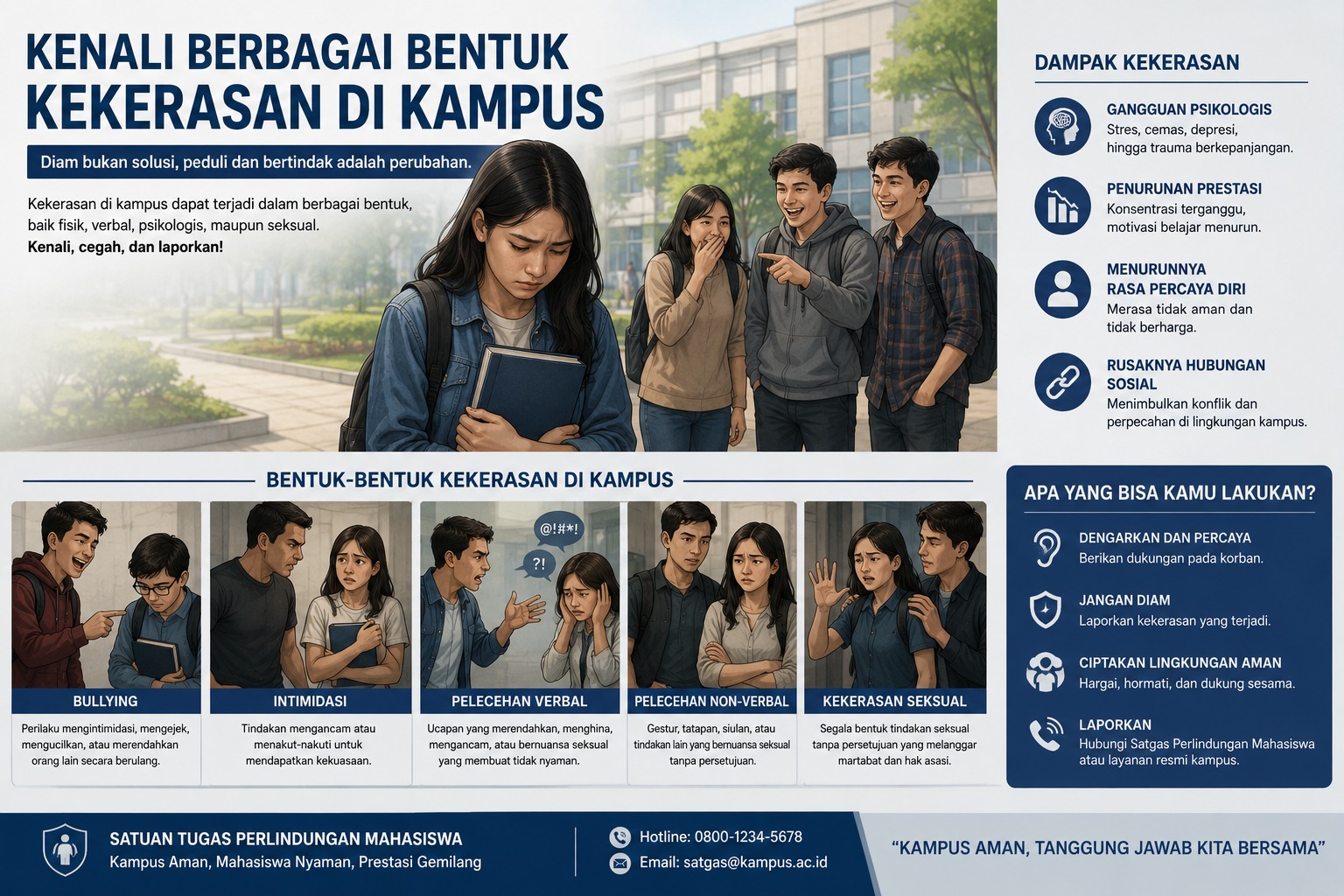 Bentuk Kekerasan yang Sering Terjadi di Kampus
